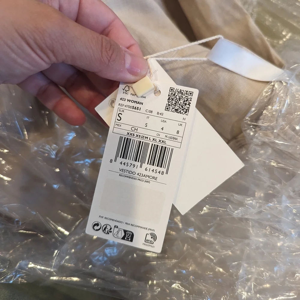 Mango Beige Midi Dress - Picture 2 of 4